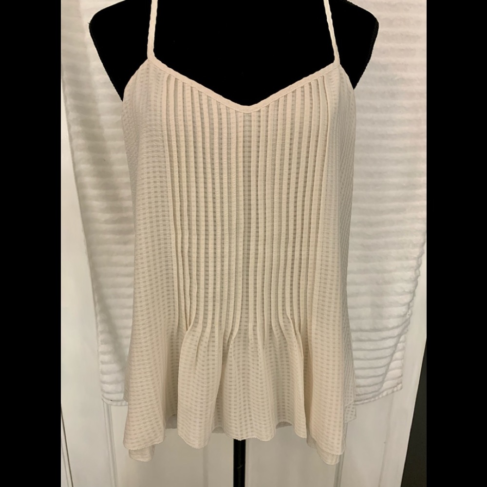 NWT Sanctuary ivory pleated top